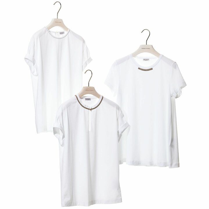 左上から反時計回りに/Tシャツ¥73,000・¥87,000・¥73,000(ブルネロ クチネリ ジャパン)