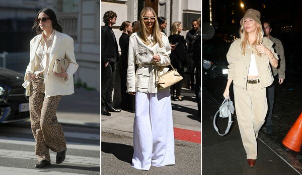 女優シエナ・ミラーも愛用！「白～ベージュ」の今どき春ベーシック３選【海外スナップ】