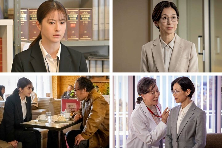 プレミアムドラマ『対決』に出演する松本若菜さんと鈴木保奈美さんとドラマシーン