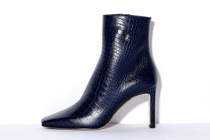 ブーツ「MINORI(ミノリ)」各¥148,000【ヒール8.5cm】 ネイビー