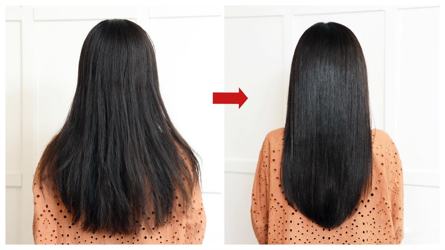 BEFORE→AFTER:驚くほどにトゥルン!とまとまる質感に変化