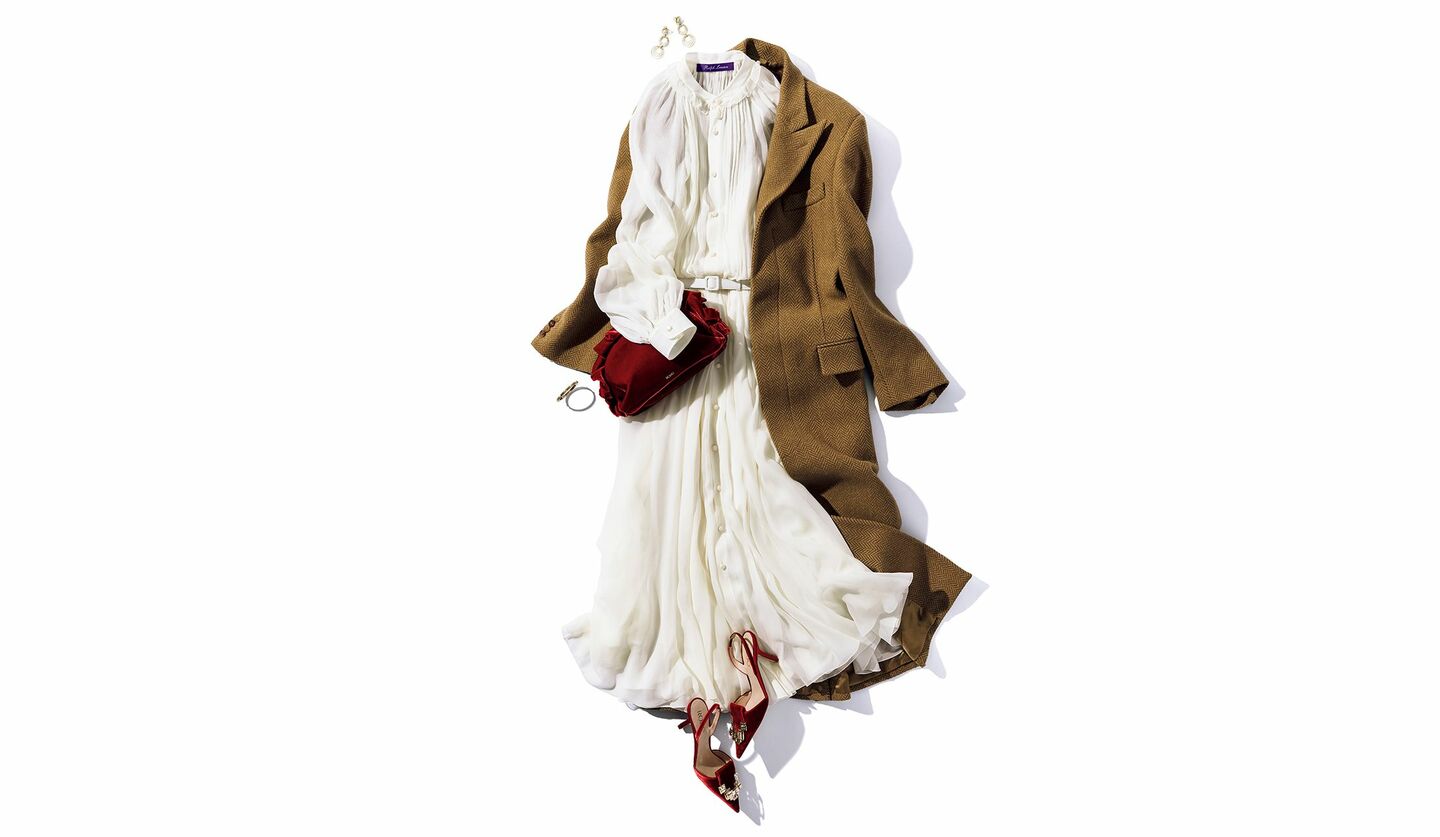 スタイリストの高橋リタさんによるドレスアップコーディネート