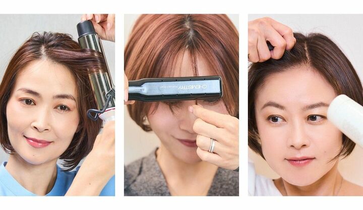 ボブヘアの40代の前髪アレンジまとめ