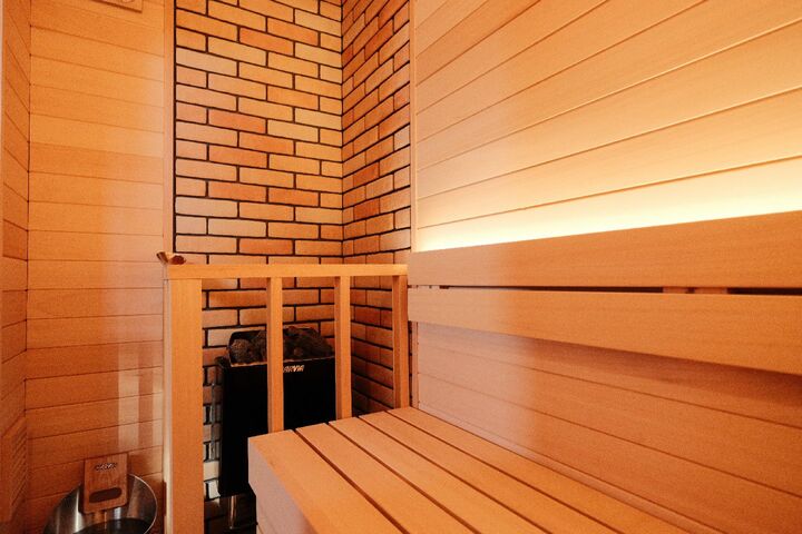 客室「奏」のプライベートサウナ