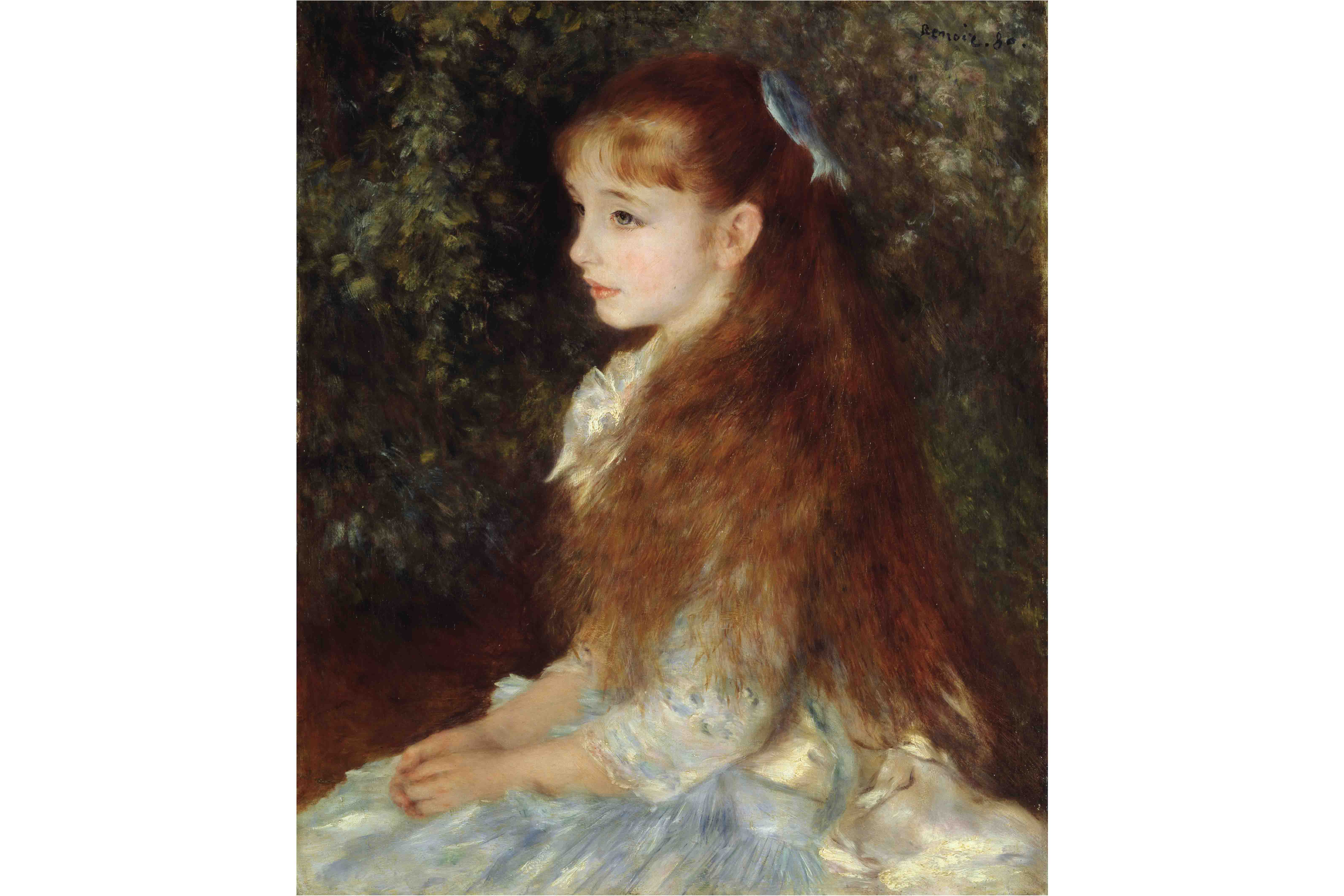 ピエール=オーギュスト・ルノワール 《イレーヌ・カーン・ダンヴェール嬢(可愛いイレーヌ)》 1880年 油彩・カンヴァス 65×54cm ©Foundation E.G. Bührle Collection,Zurich(Switzerland) Photo:SIK-ISEA,Zurich(J.P.Kuhn)