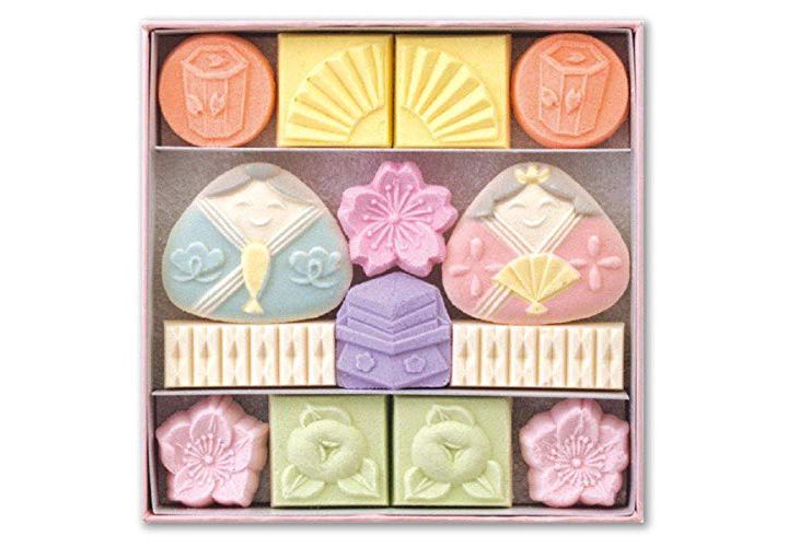 「ひな祭りのお祝い用ひな干菓子」(六本木 麻布青野総本舗)