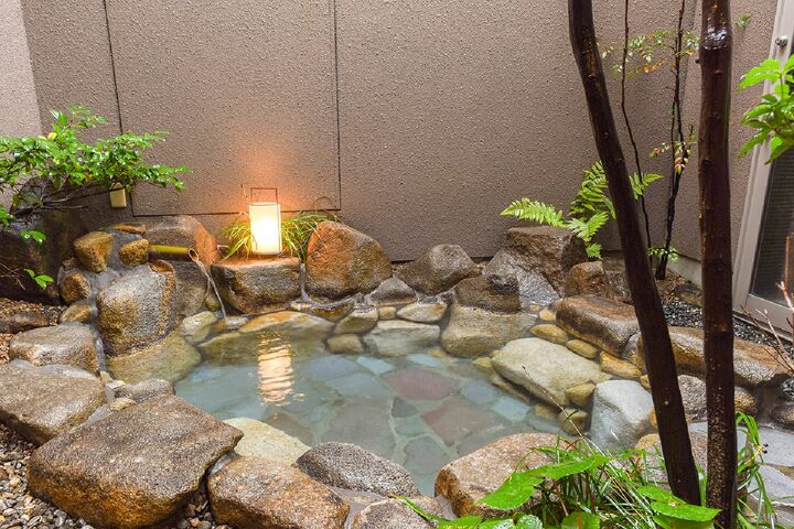 客室露天風呂の一例