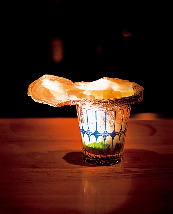 東京・江戸川区「Cocktail Bar Raven」のカクテル「貝ピリーニャ」