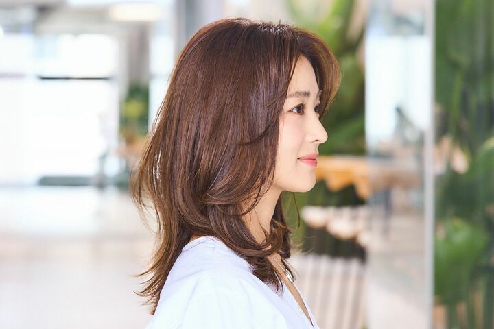 40代 髪型_2,ミディアムヘア_2