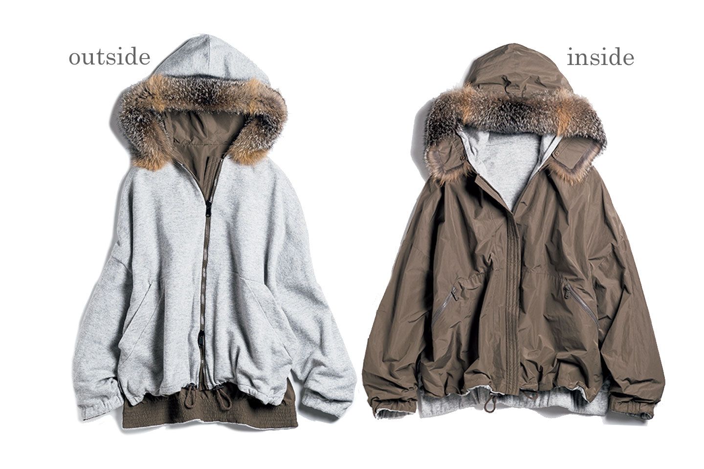 リバーシブルパーカ¥663,000(ブルネロ クチネリ ジャパン)