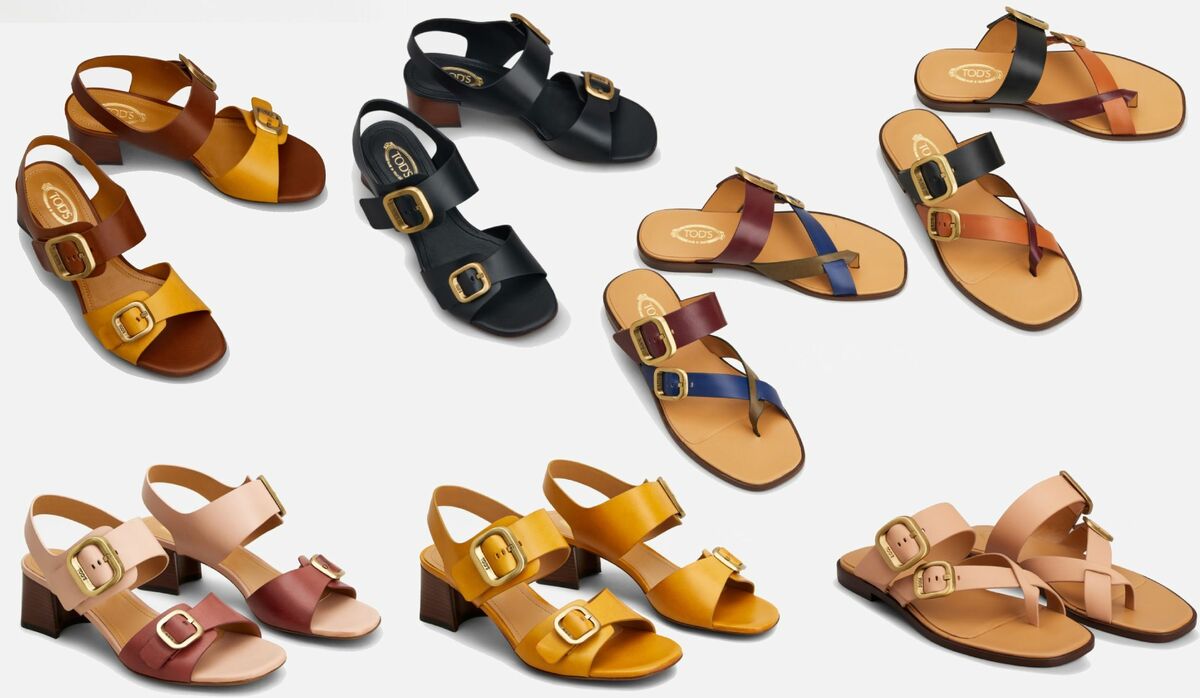 TOD'S バックルサンダル 【関税込】 Woman ブラック レザー サンダル XXW68K0JE60N6M37MB999 | Tods