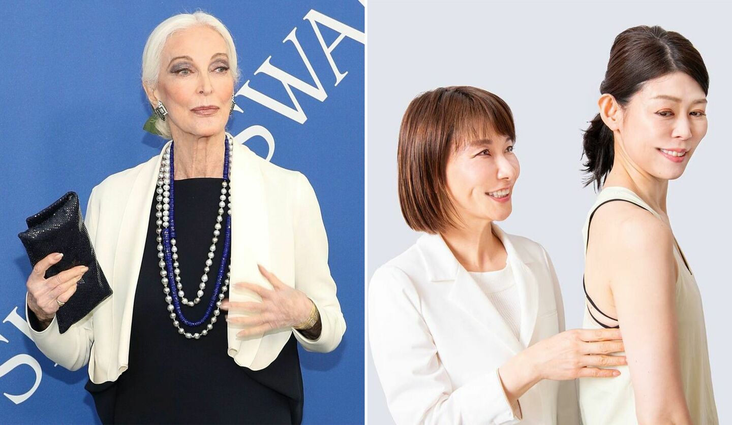 カルメン・デロリフィチェ、エイジングデザイナー 村木宏衣さんと女性モデル