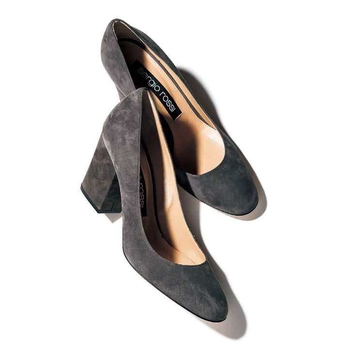 靴￥77,000【ヒール：7.5cm】（セルジオロッシ）　[Precious2018年11月号197ページ]