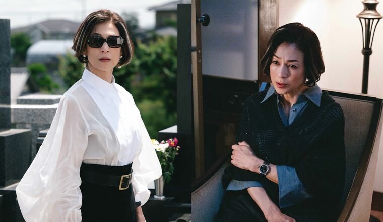 ドラマ『一次元の挿し木』で鈴木保奈美さん演じる仙波佳代子の衣装（C）ytv