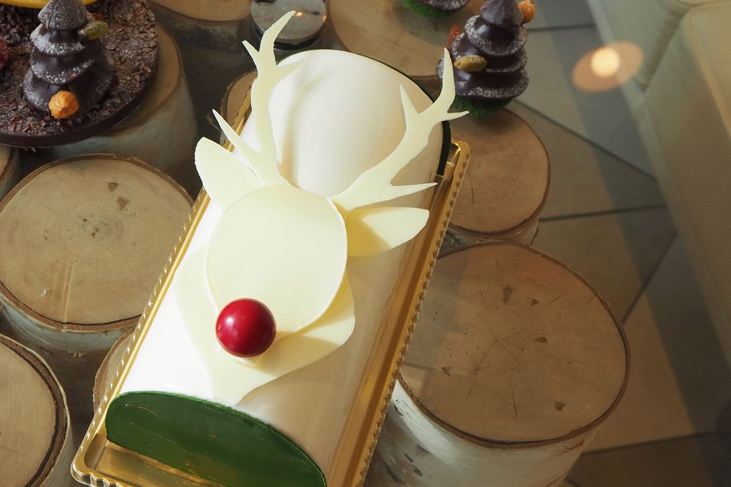 【63】ドミニクアンセルベーカリーの「Reindeer Buche(抹茶のトナカイ ブッシュ)」