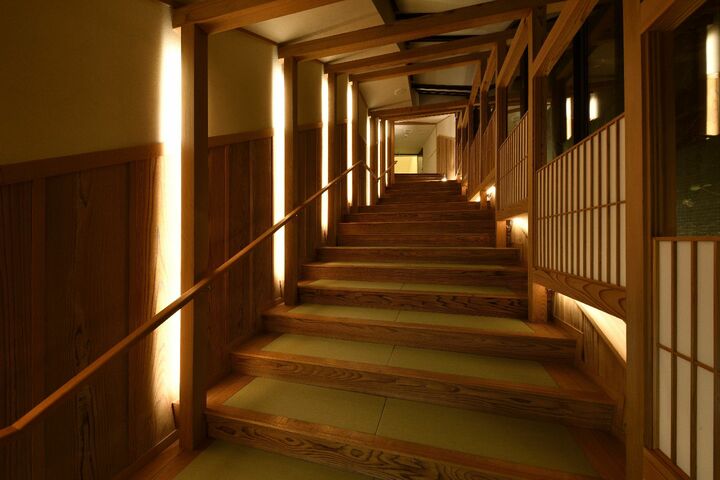 大浴場へのアプローチ
