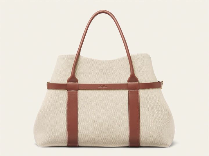 「ロロ・ピアーナ』のバッグ『ギエラ・ショッパー・ラージ コットン』