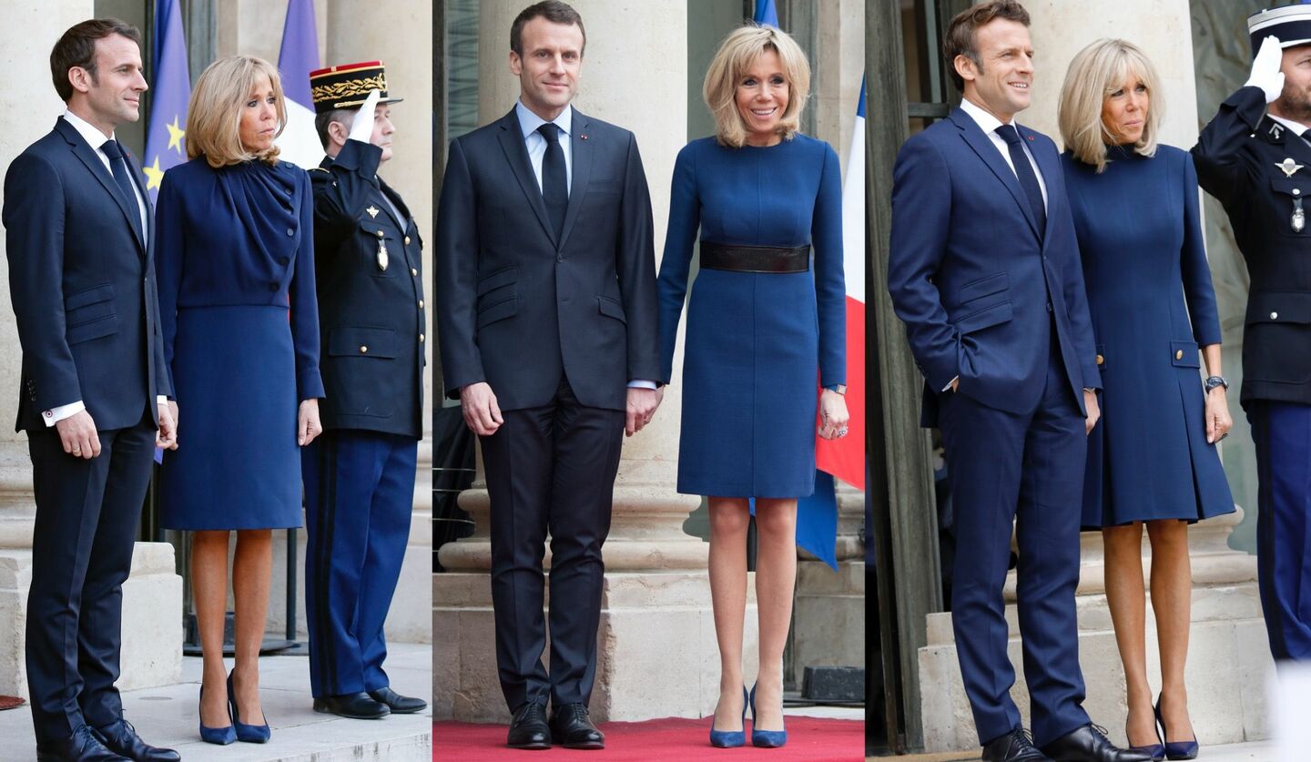 フランス大統領夫人「ブリジット・マクロン」のモードなネイビーコーデ3選