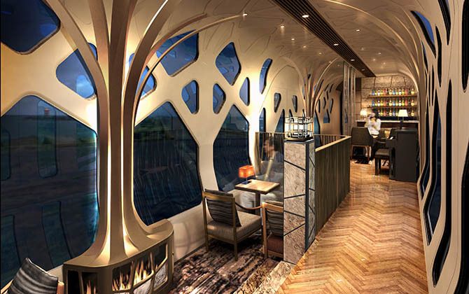 TRAIN SUITE 四季島のラウンジカー ©JR東日本