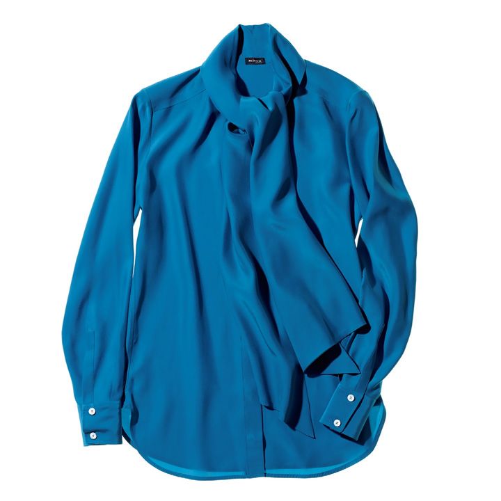 ブラウス［素材：シルク］￥130,000（キートン 銀座店）　[Precious2018年10月号99ページ] 