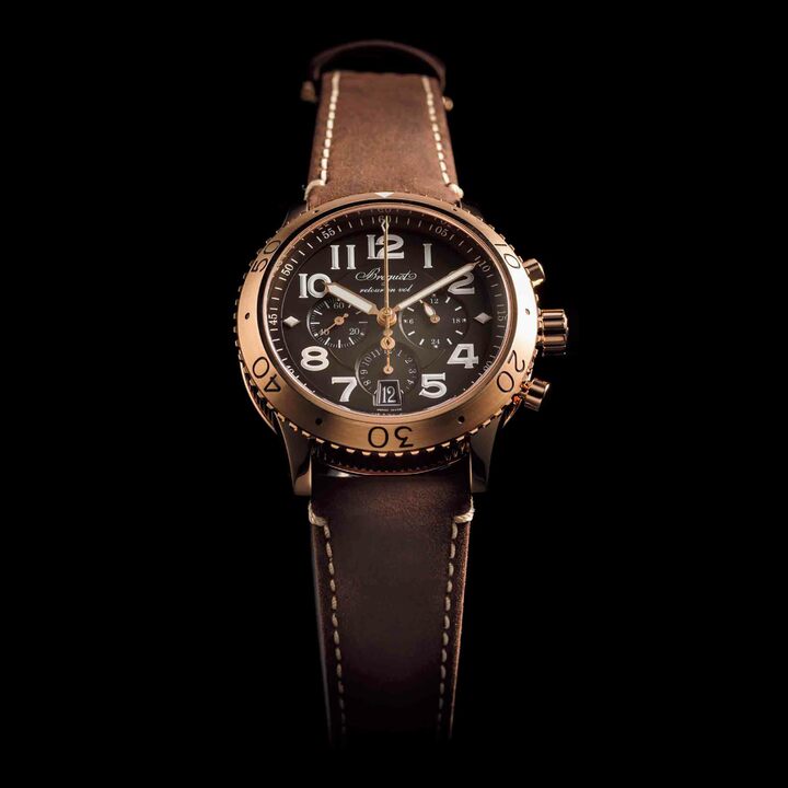 ●自動巻き●18Kローズゴールドケース×カーフスキンストラップ ●ケース径/42mm ¥ 2,780,000(ブレゲ ブティック銀座)※世界限定111本、国内では「ブレゲ ブティック銀座」のみの販売