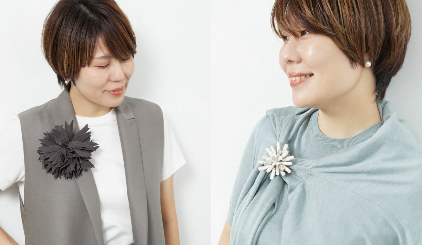 最新コサージュ&ブローチ術2選