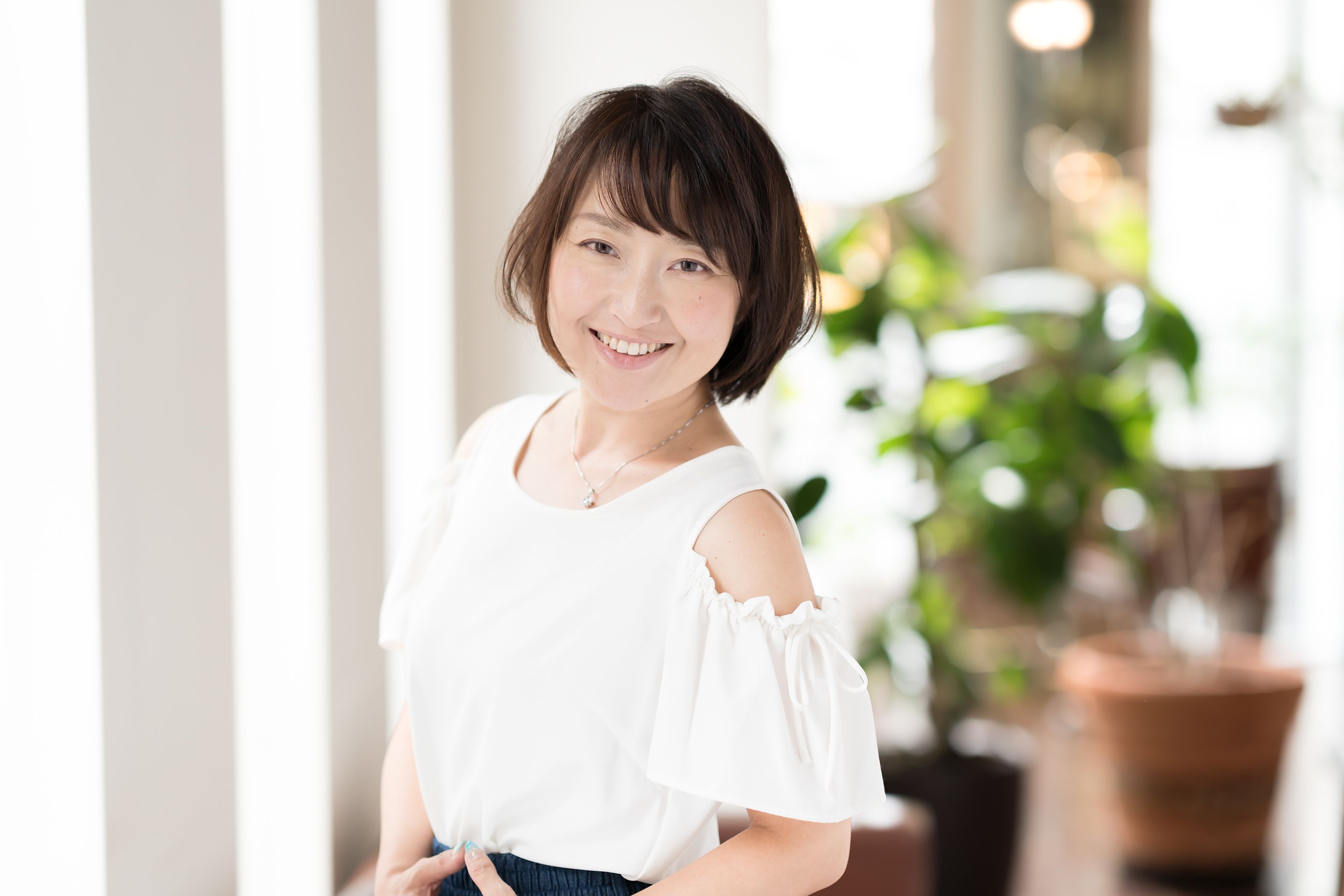 ■シャープなラインの丸みのあるショートボブ