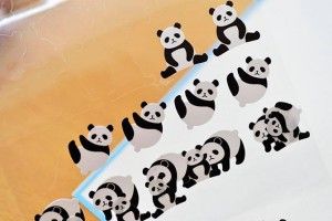 パンダのシール
