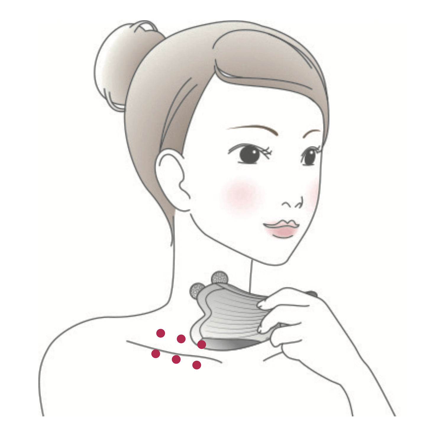 【プレステップ】まずは鎖骨まわりをほぐして、リンパが流れやすいようにしょう