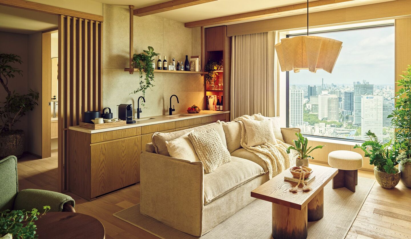 東京・赤坂のホテル「1 Hotel Tokyo」のスイートルーム