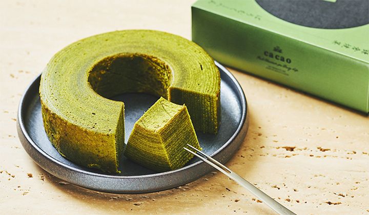 鎌倉「鎌倉焼菓 抹茶バウムクーヘン ホワイトチョコレート」(MAISON CACAO)