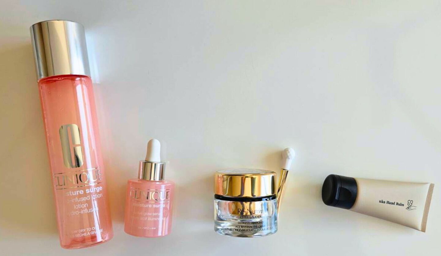 クリニークの保湿シリーズ,エスティ ローダーのアイクリーム,ukaのハンドバーム