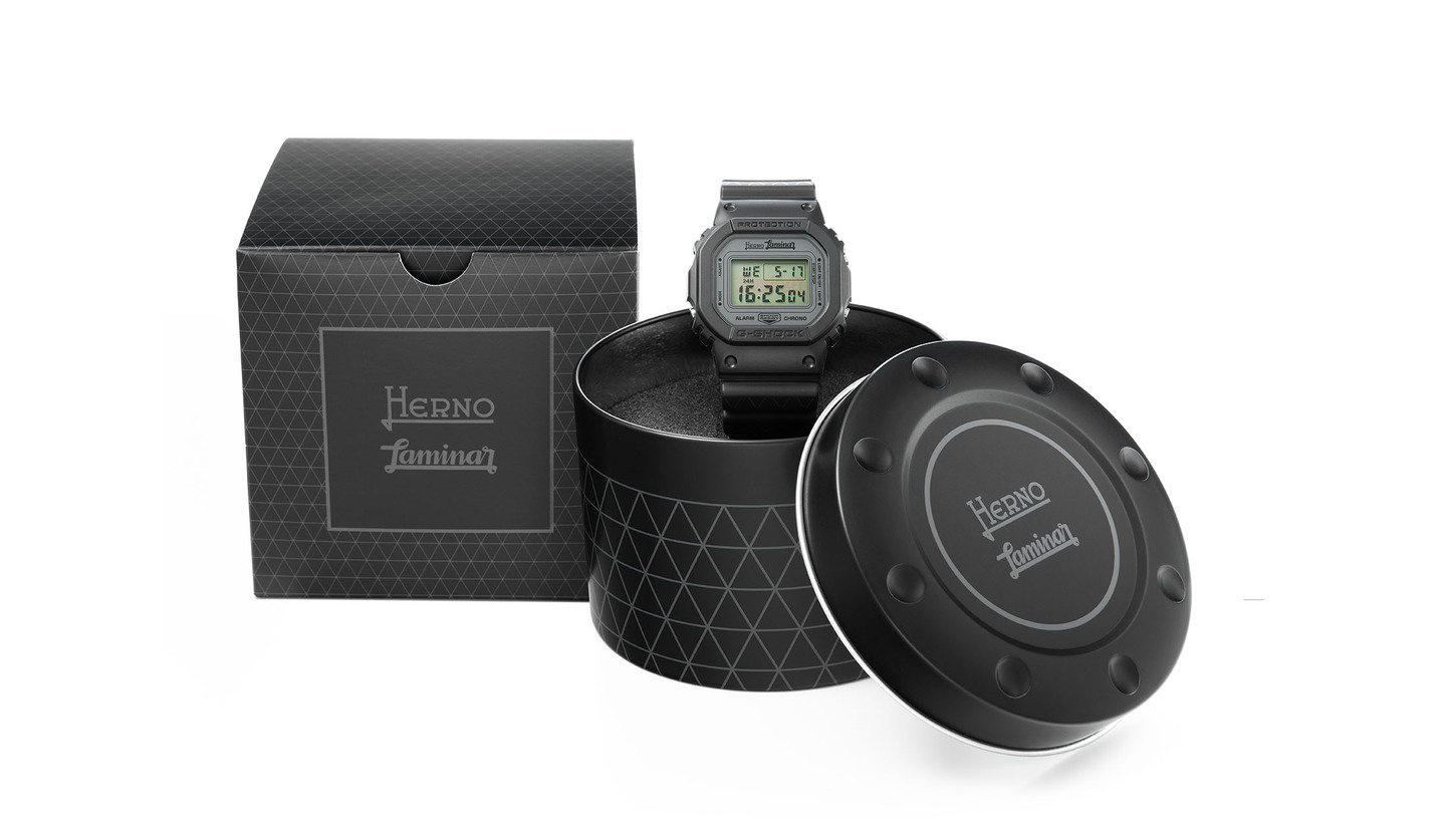 ムーブメントクォーツ電池式HERNO Laminar G-SHOCK ヘルノ青山店10周年記念