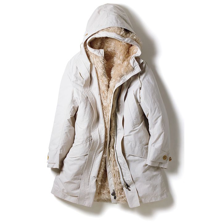 コート￥560,000（ボッテガ・ヴェネタ ジャパン）　[Precious2019年1月号86ページ]