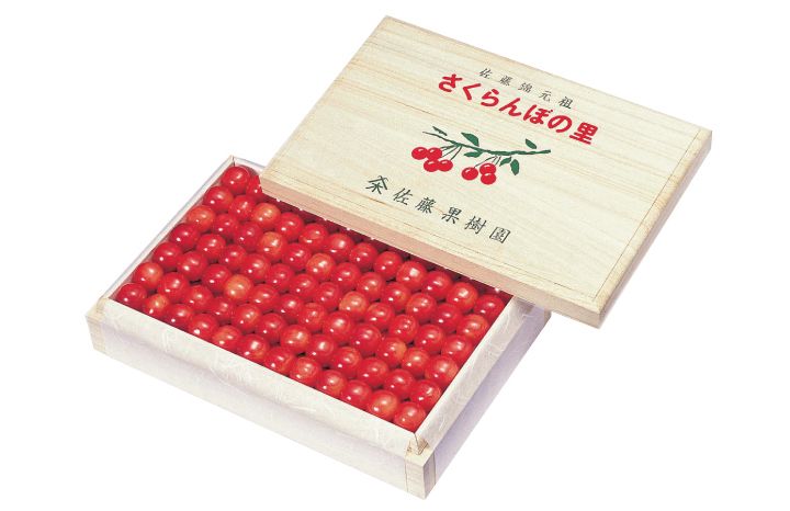 「元祖 佐藤錦 ~極上~ 鏡詰め1kg桐箱入」(清川屋・山形県東根市)