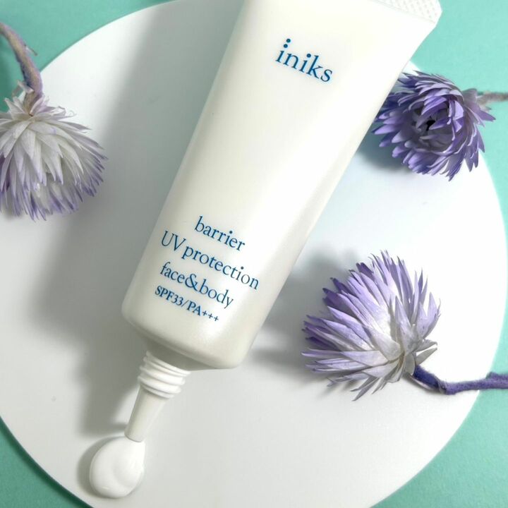 イニクス バリアUVプロテクション フェイス＆ボディSPF33・PA+++ UV耐水性★ 45g ￥2,420