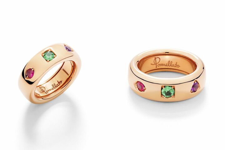 リング「イコニカ」￥715,000【素材：K18ローズゴールド×ルビー×ツァボライト×アメシスト】