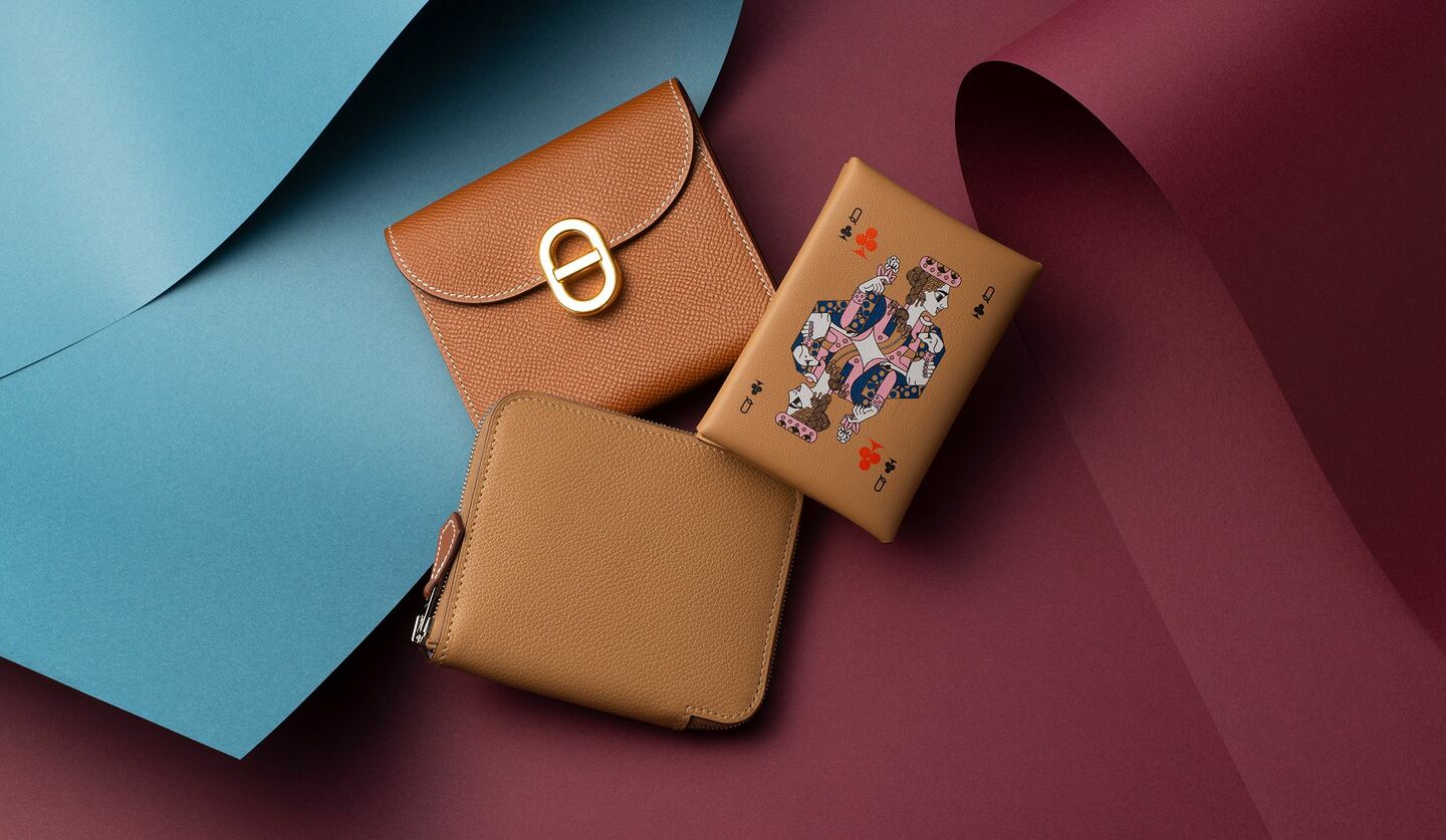 エルメスの財布『《カルヴィ》 デュオ コンパクト』、《マイヨン》 コンパクト』、『《シルクイン》 コンパクト』