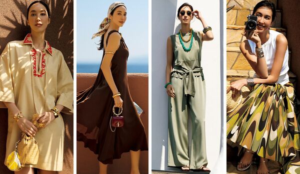エルメス、グッチ、フェンディなど…大人を美しく演出してくれる「アースカラーリング」のリゾートスタイル７選