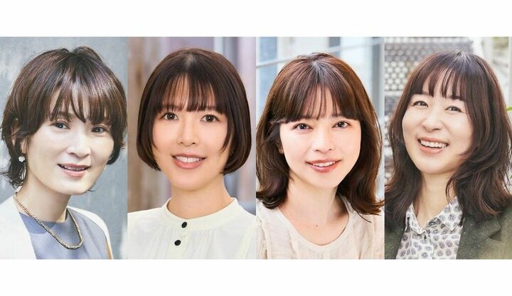 40代にぴったりの「ぱっつん前髪」