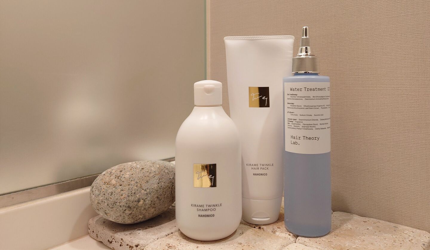 ハホニコのシャンプーとヘアパック,ヘアセオリーラボのヘア導入美容液