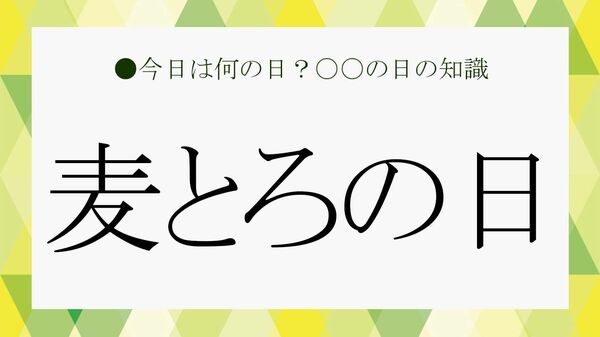 6月16日は「麦とろの日」！ということでビジネス雑談に役立つ「麦とろ」の知識を紹介【大人の語彙力強化塾】