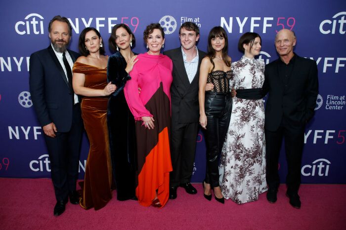 第59回ニューヨーク映画祭で行われたプレミア上映会に出席する出演者・撮影関係者。