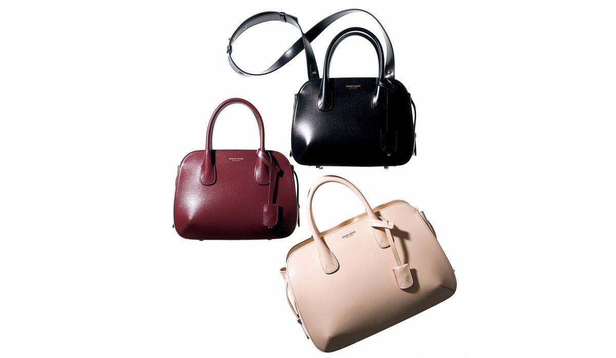 【美品/最高級】ジョルジオアルマーニ　ボストン　トートバッグ　3way シボ革 大人の週末旅に丁度いいボストンバッグを6つの名門ブランドから