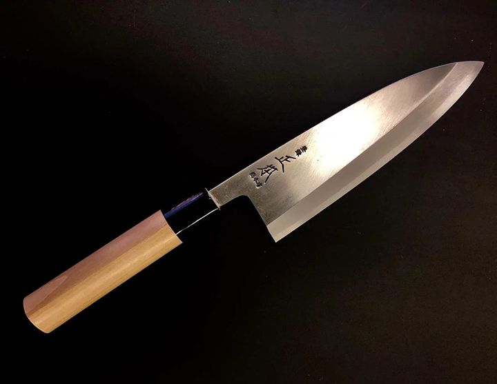 高級出刃包丁「包丁 正本総本店 本霞・玉白鋼 出刃包丁180mm」(正本総本店)