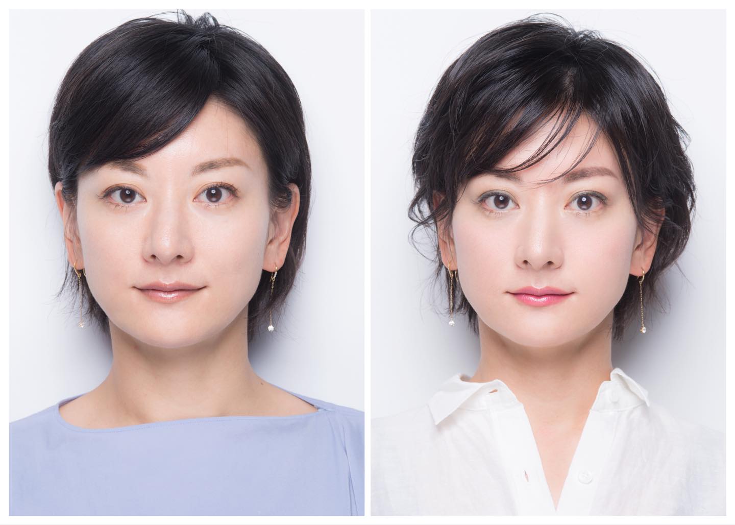 カラーレスな目元から、ほんのりカーキを効かせて上品な華やぎEYEに。