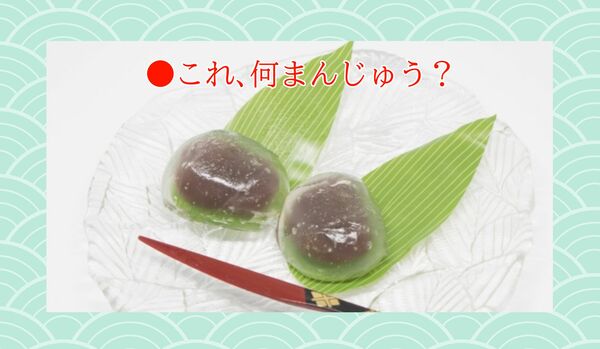 季節の和菓子!透き通った「〇まんじゅう」…何まんじゅう?