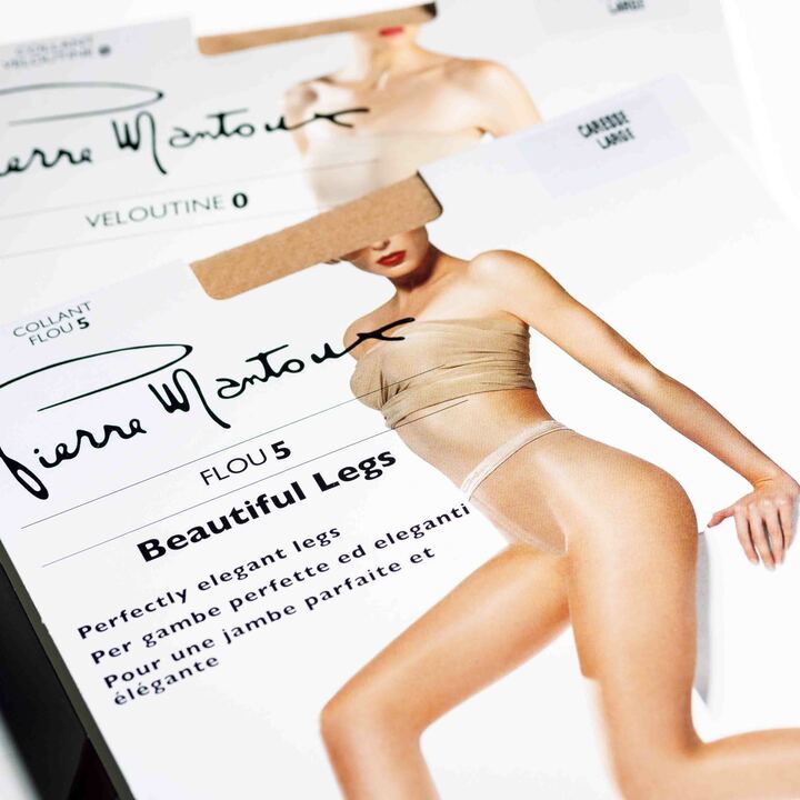 奥から／ナチュラル＆シアーな風合いで素足に近い印象。『ベルーティン ０』［POUDRE］￥3,600・ヌーディながら繊細な艶があり、エレガント。『フルー ５』［CARESSE］￥4,500（ステッラ ピエールマントゥー事業部）