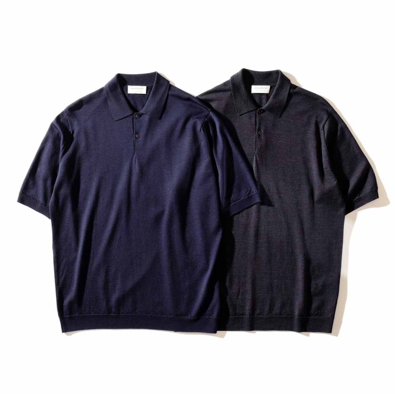 ポロシャツ各¥33,000(ユナイテッドアローズ 六本木ヒルズ店〈ジョン スメドレー〉)