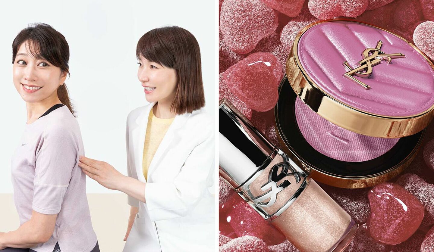 エイジングデザイナー・村木宏衣さん、女性モデル、YSL BEAUTYの「YSL ラブストア コレクション」